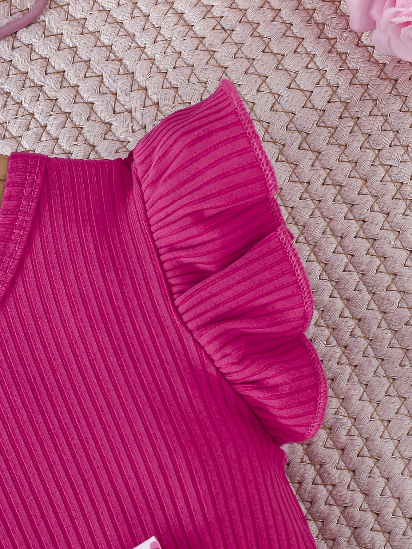 Floral Ruffle Sleeve Dress 