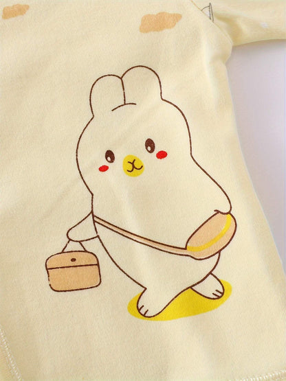 Girls Outfit Set -  7 pcs, Soft Cotton, All-Season,  Bear Themed