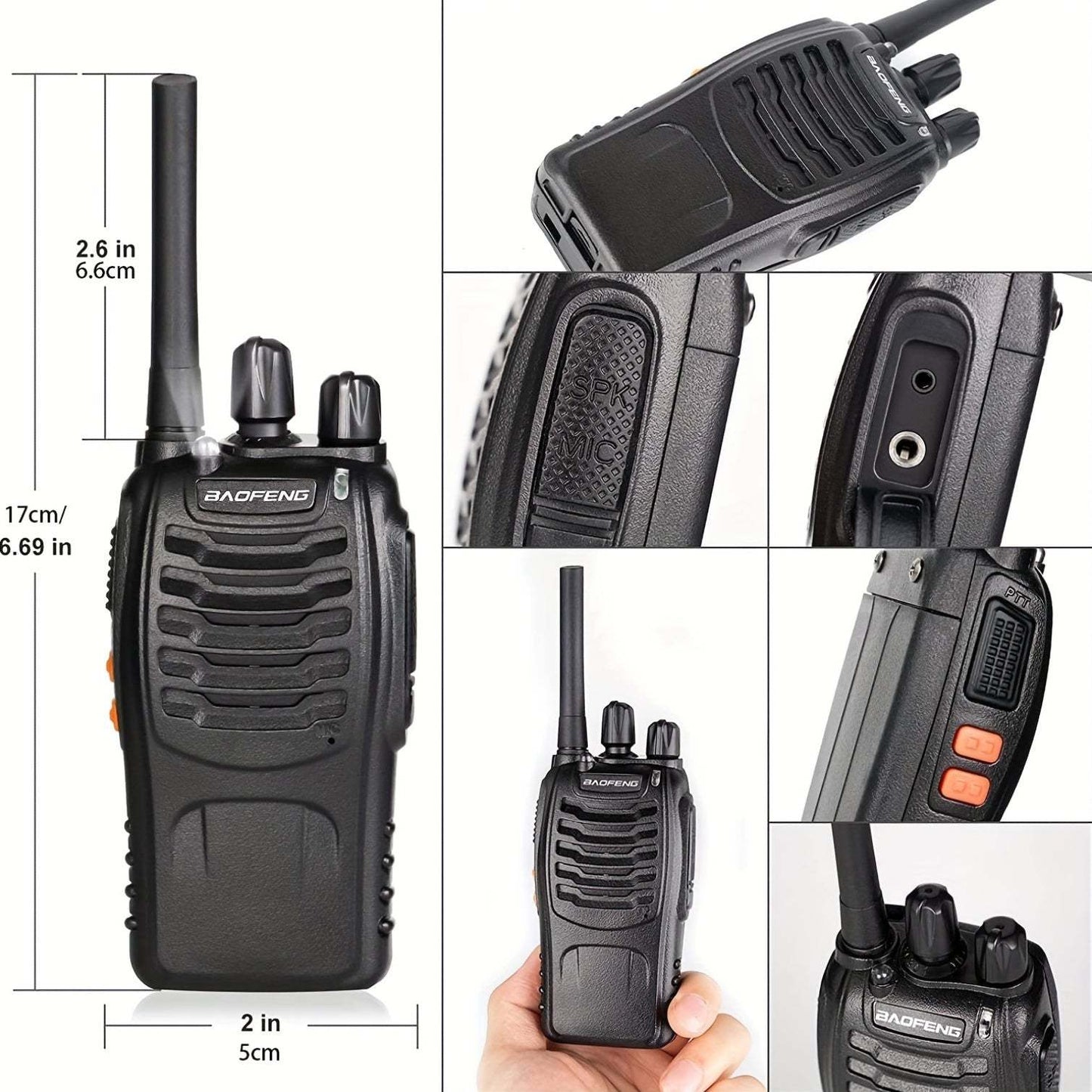 2 pcs Handheld Two-Way Radio for Adults - Ideal for Adventure