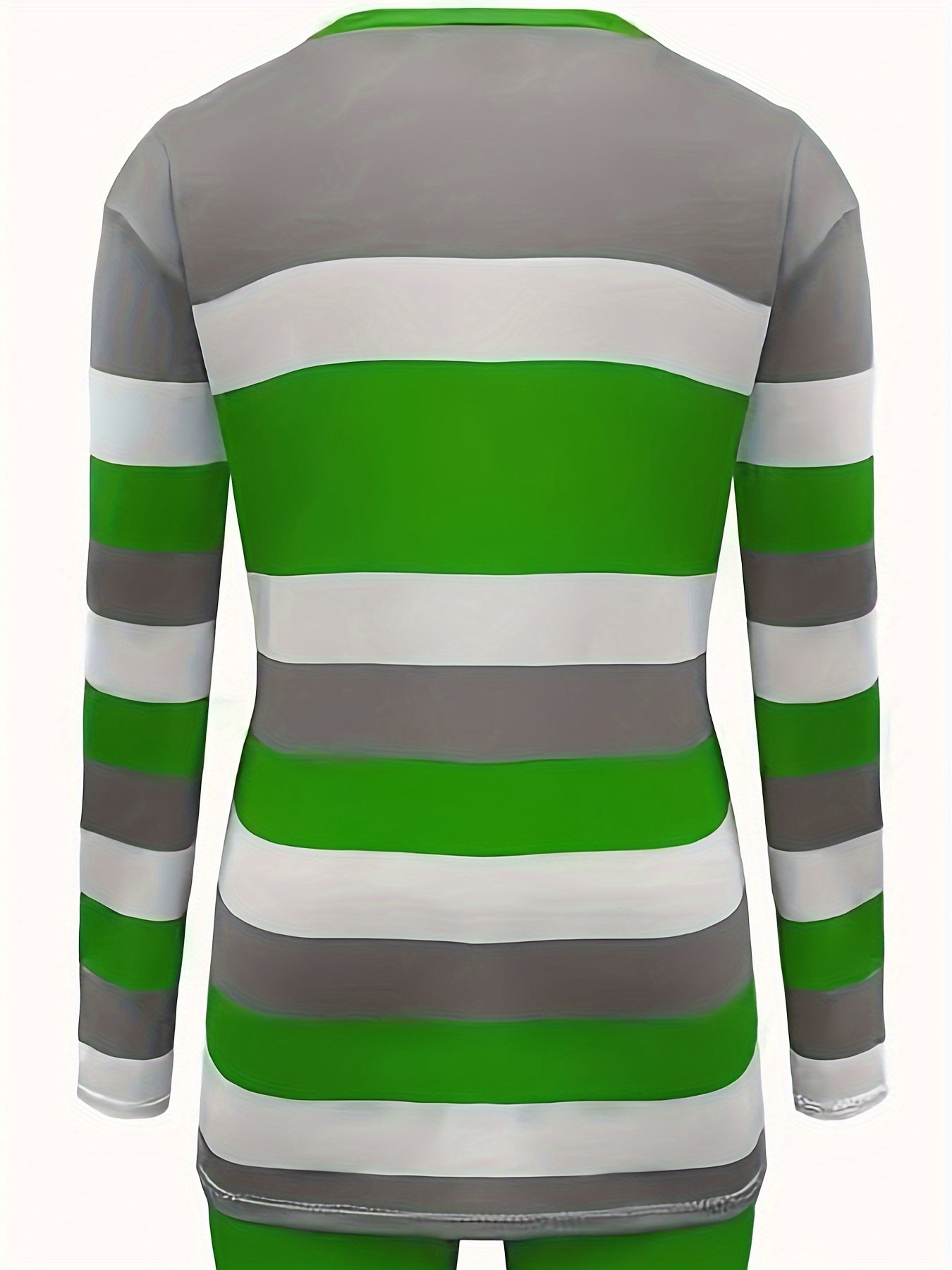 Fashion Striped Large Size T-shirt