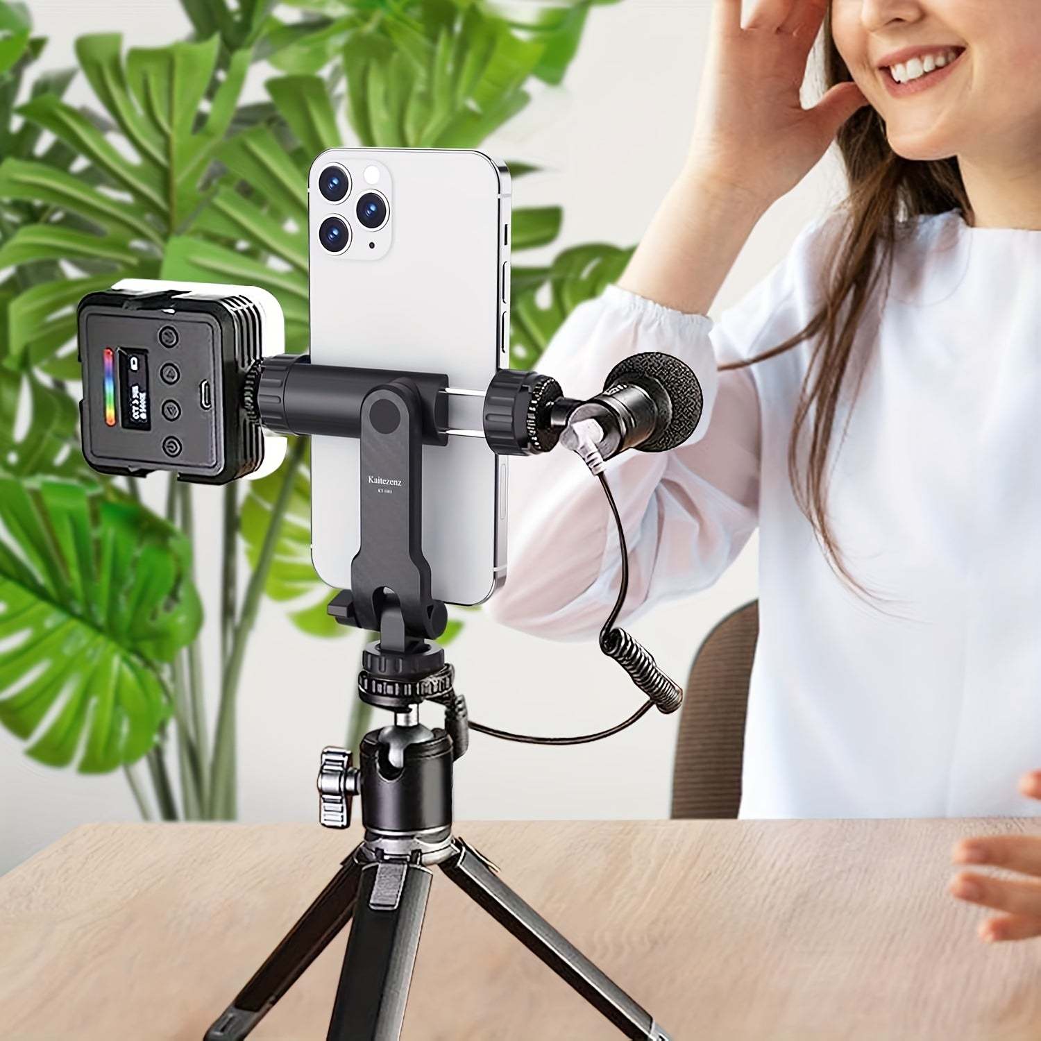 Mobile Phone Holder Clip - 360 Rotation, Tripod Compatible