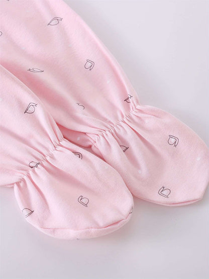 Girls Outfit Set -  7 pcs, Soft Cotton, All-Season,  Bear Themed