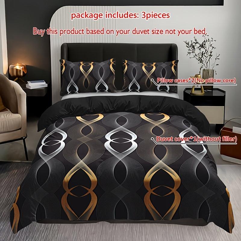 Wave Pattern Duvet Cover