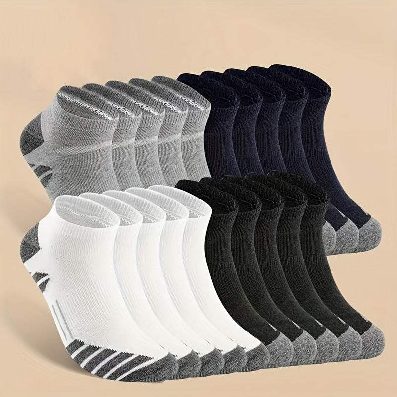 Men Low Cut Socks - 10 or 20 pairs, Anti-Odor, All-Season