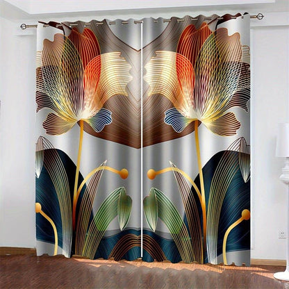 Glam Floral Curtains