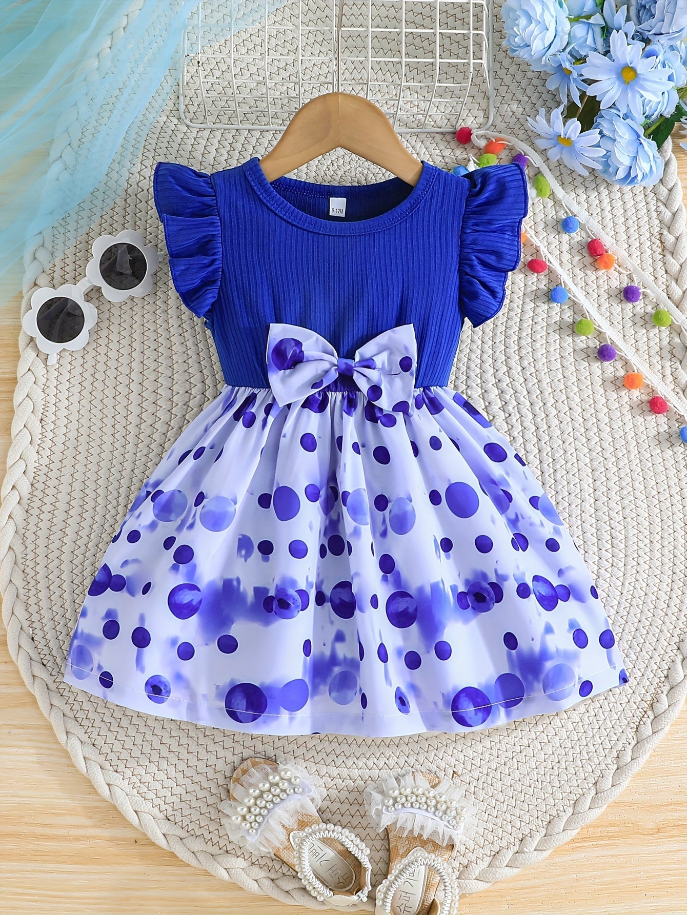 Floral Ruffle Sleeve Dress 