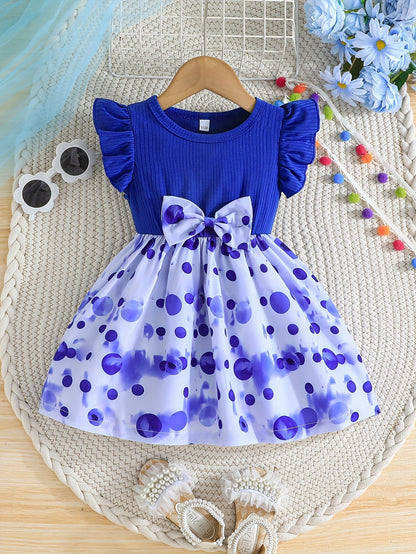 Floral Ruffle Sleeve Dress 