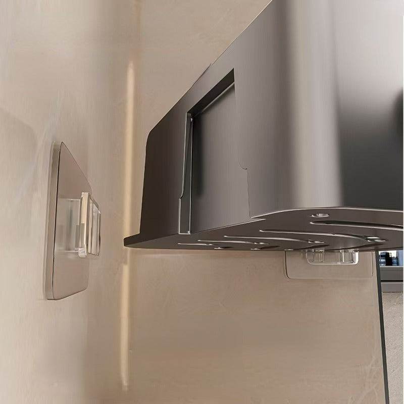 2 pcs Modern No-Drill Corner Shelves - Durable ABS Storage Racks