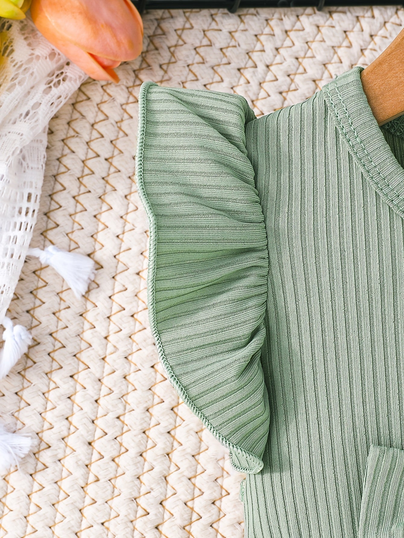 Floral Ruffle Sleeve Dress 