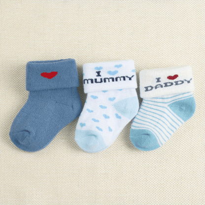 3 Pairs Of Socks For Boys aged 0-3 months