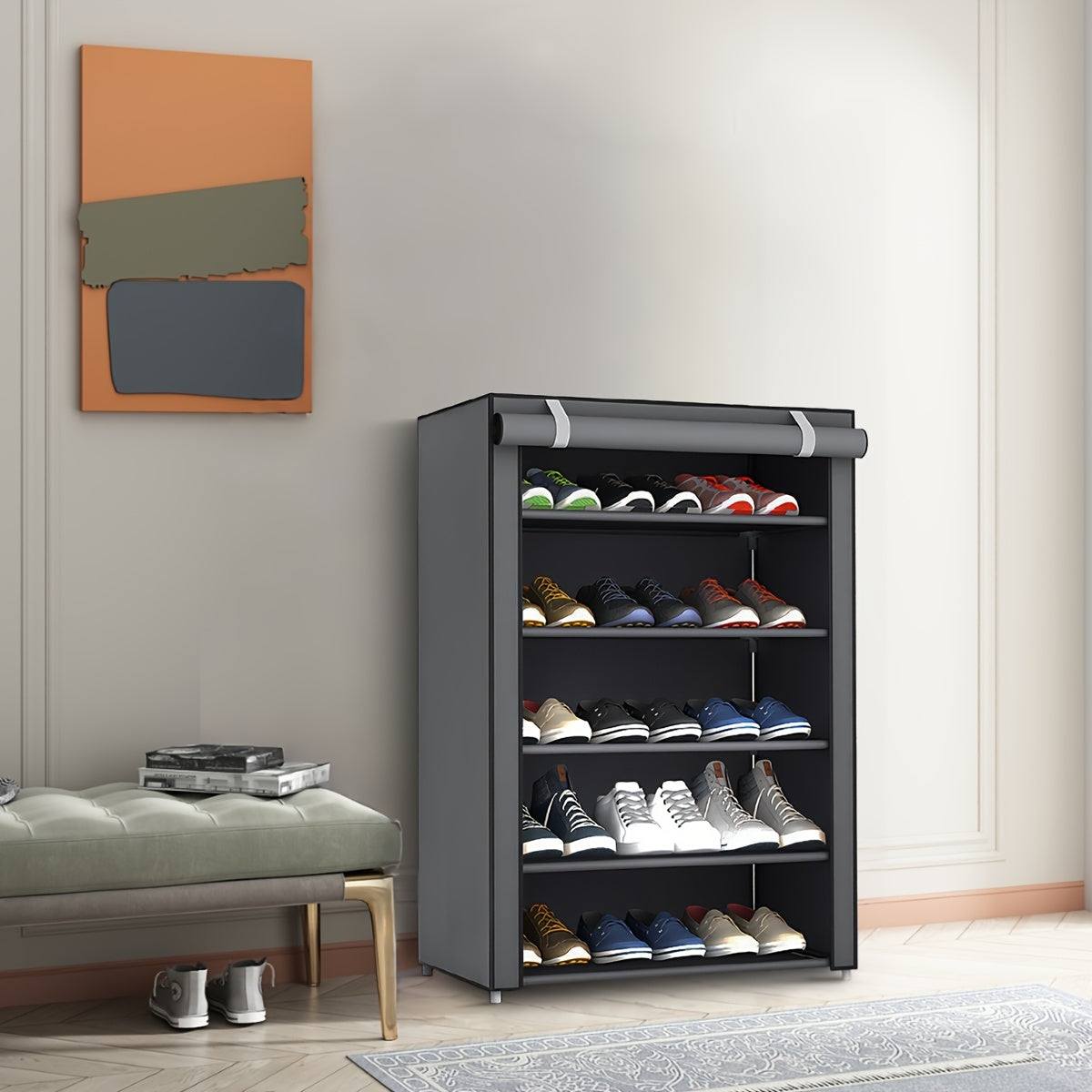 Layer Shoe Organizer - 6/8/10, Dustproof, Portable, Easy