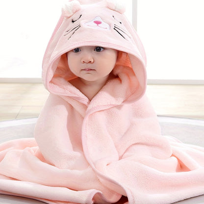 Elephant Hooded Baby Bathrobe and Hat 0-2 Years