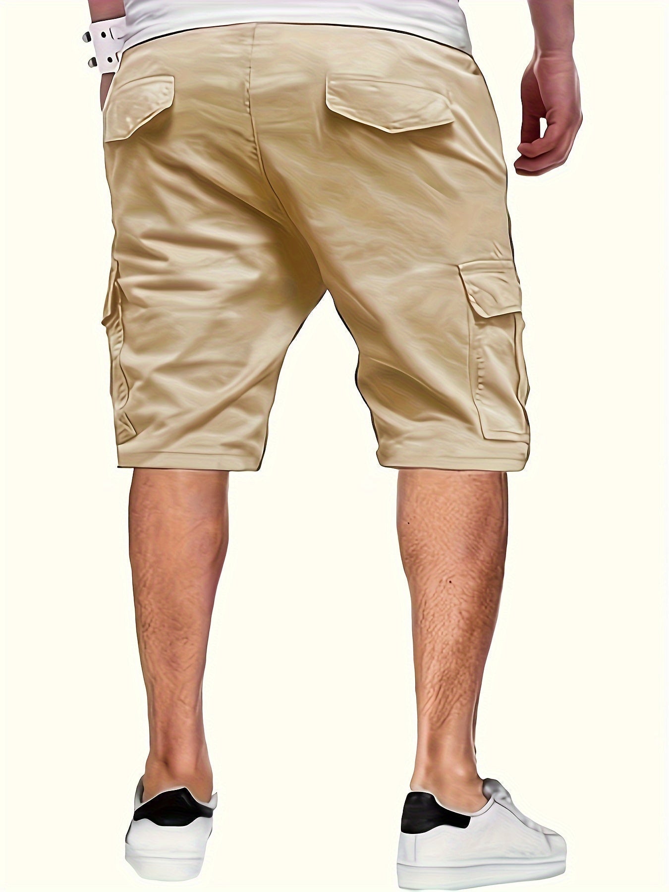 Men 3 Pack - Comfortable Cargo Shorts with Drawstring Waist