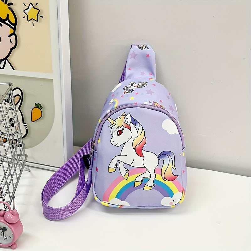 Unicorn and Dinosaur Kids Crossbody Bag - Cute and Adjustable