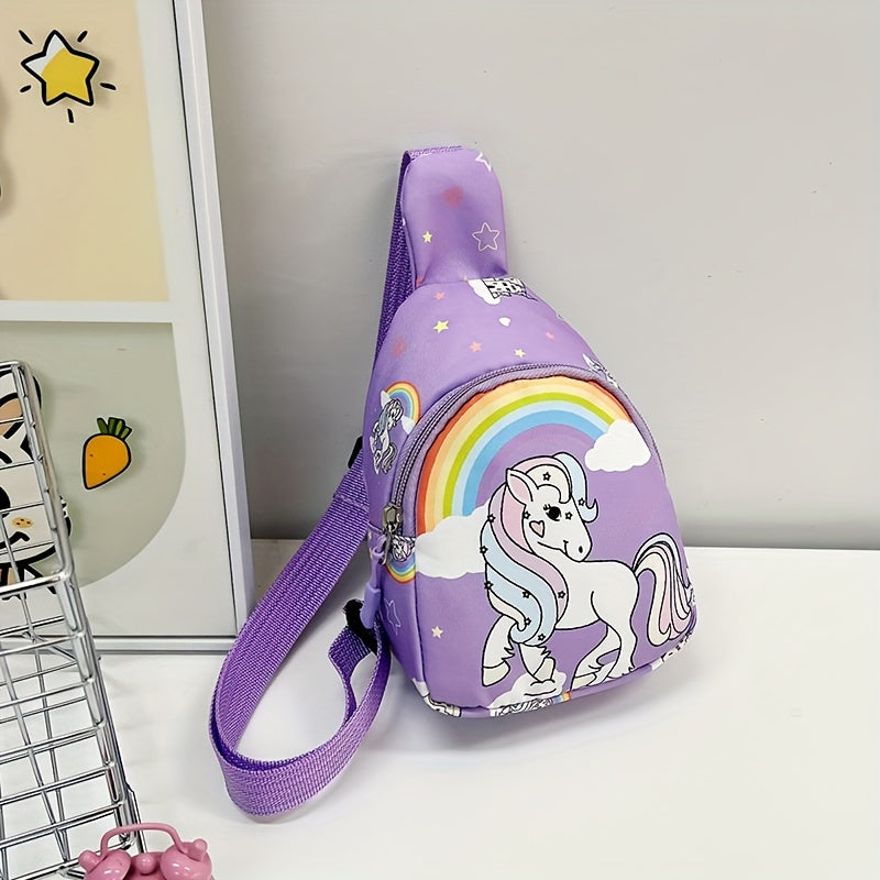 Unicorn and Dinosaur Kids Crossbody Bag - Cute and Adjustable