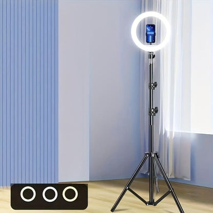 LED Selfie Ring Light with Tripod Stand -  12 inch, USB Powered