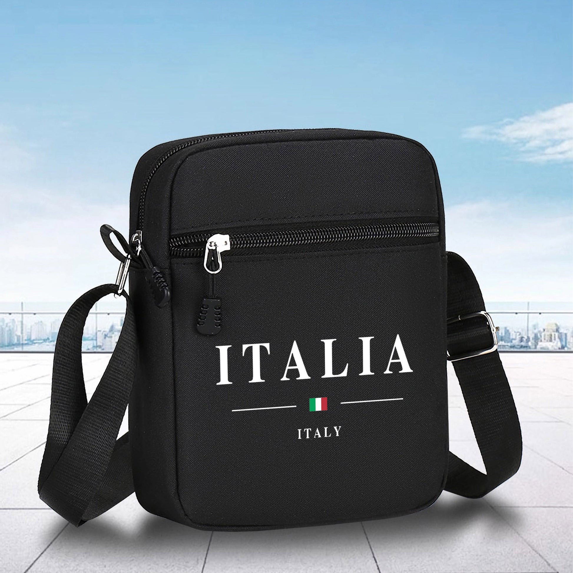 Italy Patterned Mini Crossbody Bag - Travel Essential & Stylish