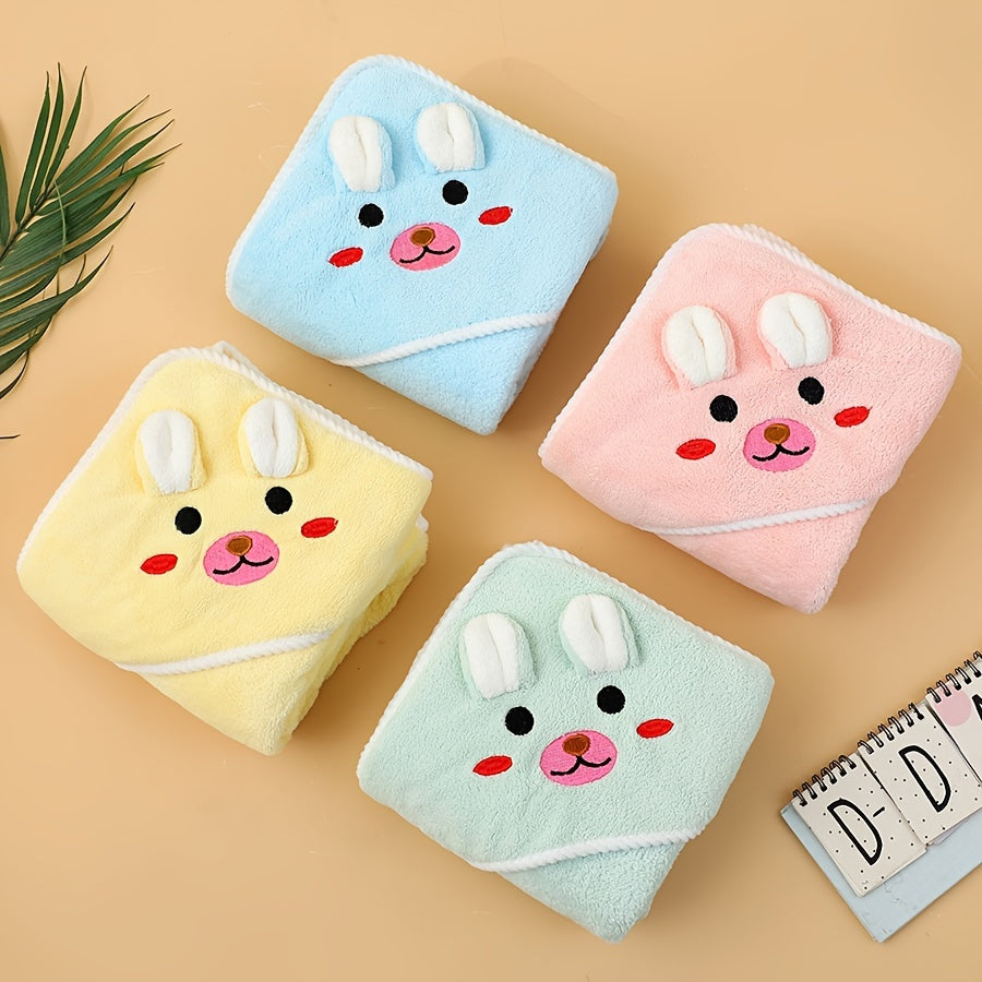 AAnimal Hooded Baby Bathrobe - Soft & Absorbent for Bath,100% Polyester 