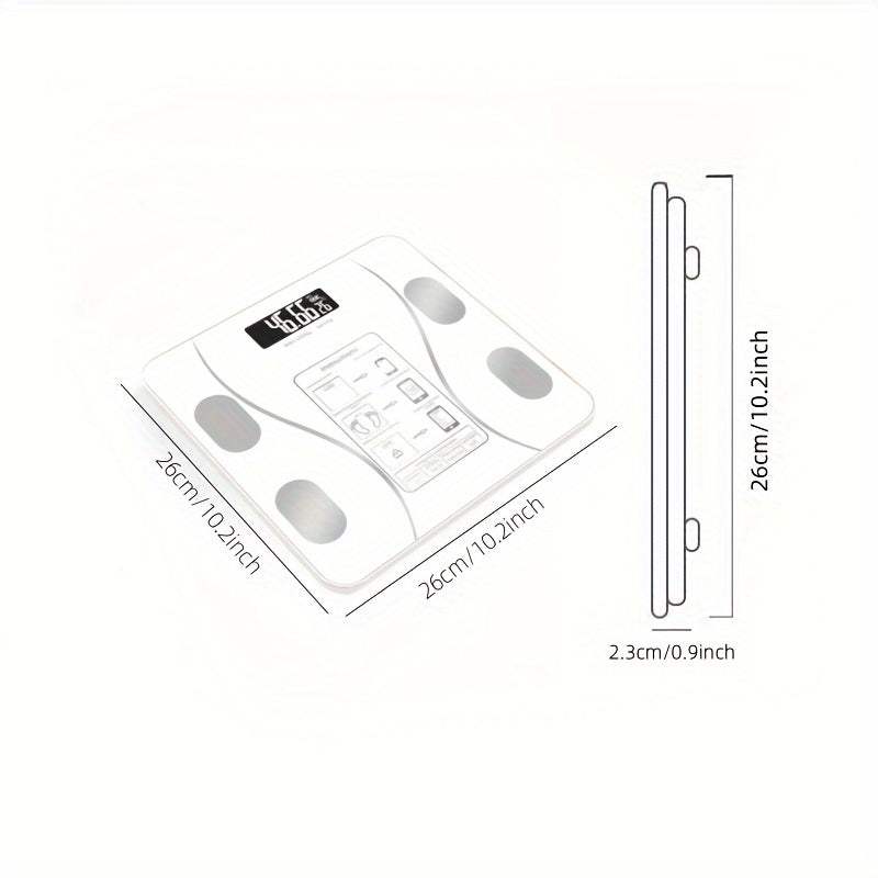 Smart Digital Bathroom Scale - Battery Powered Device