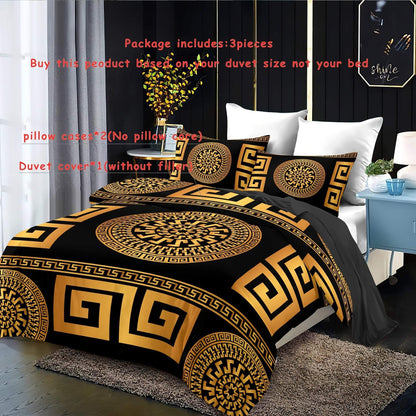 Retro Geometric Quilt Cover Set