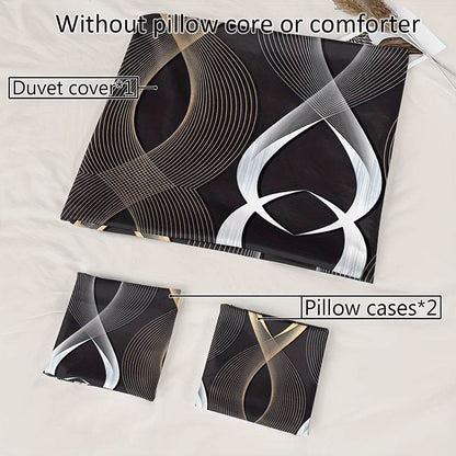 Wave Pattern Duvet Cover