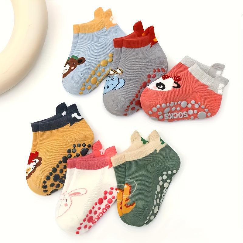  Non-Slip Baby boy Socks  6 pairs
