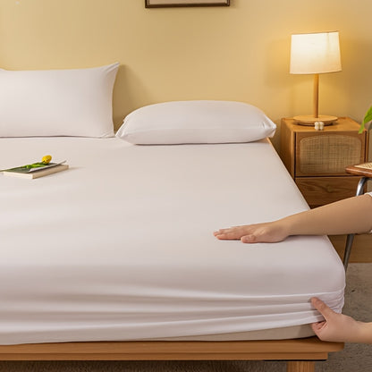 1pc A new Light Beige-friendly soft and comfortable fitted sheet suitable for bedroom mattress protection cover