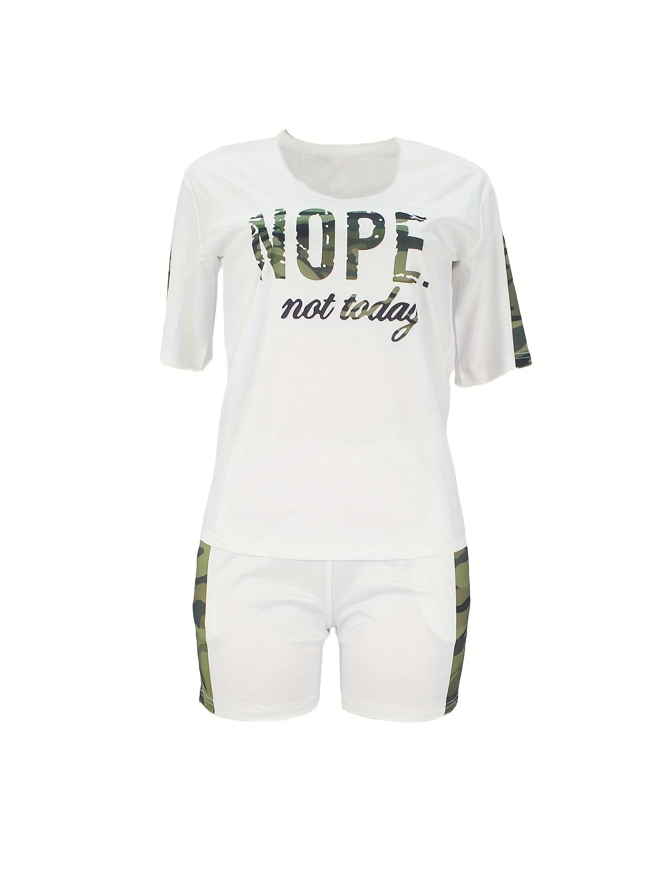 Patchwork Print Two-piece Set