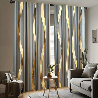 Minimalist Golden Curtains