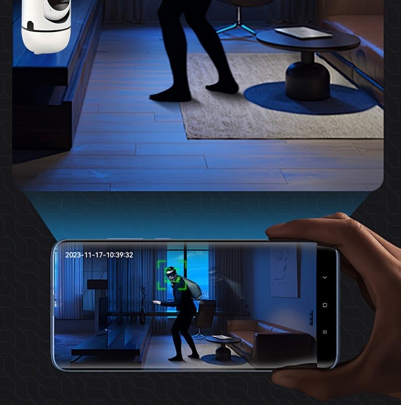 Wireless Home Security Camera -YIIYRY 1080P, Panoramic, 360-Degree