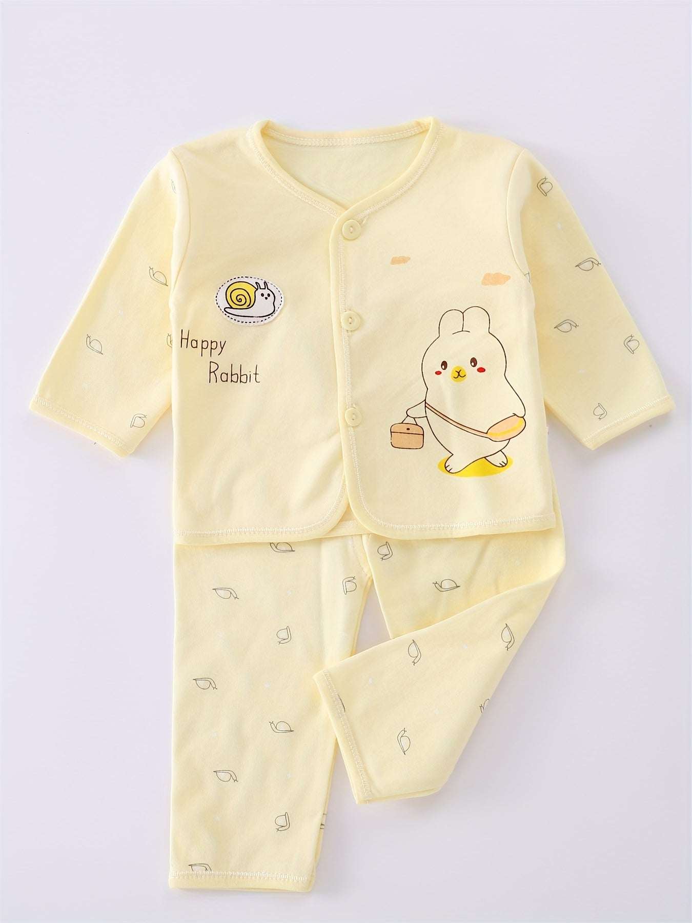 Girls Outfit Set -  7 pcs, Soft Cotton, All-Season,  Bear Themed