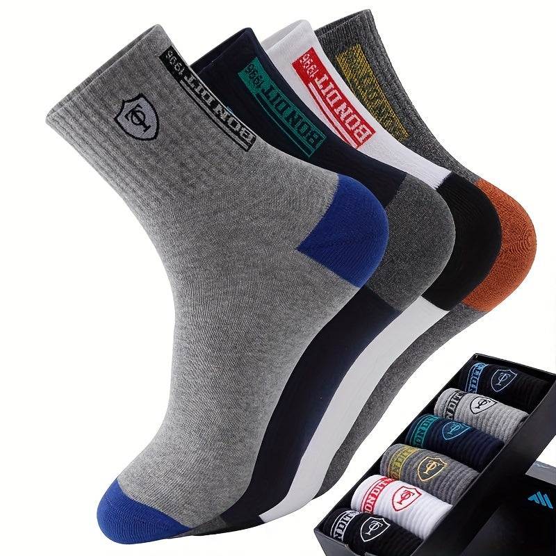 Men Mid-Calf Socks - Comfortable, Breathable, All-Season