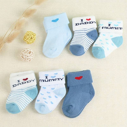 3 Pairs Of Socks For Boys Aged 0-3 Months