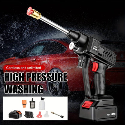 Cordless High Pressure Water Gun - Portable 30BAR Cleaner Tool