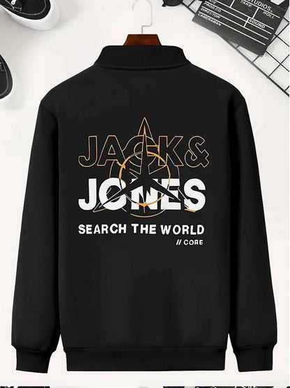 Men Navy Bomber Jacket