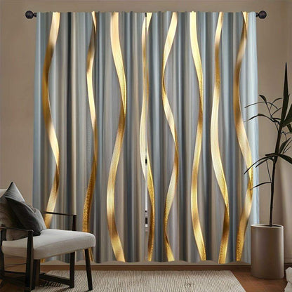 Minimalist Golden Curtains