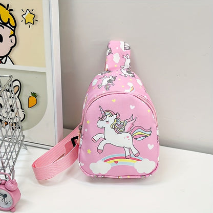 Unicorn and Dinosaur Kids Crossbody Bag - Cute and Adjustable