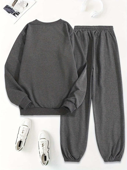 Women Cozy Heart Print Set