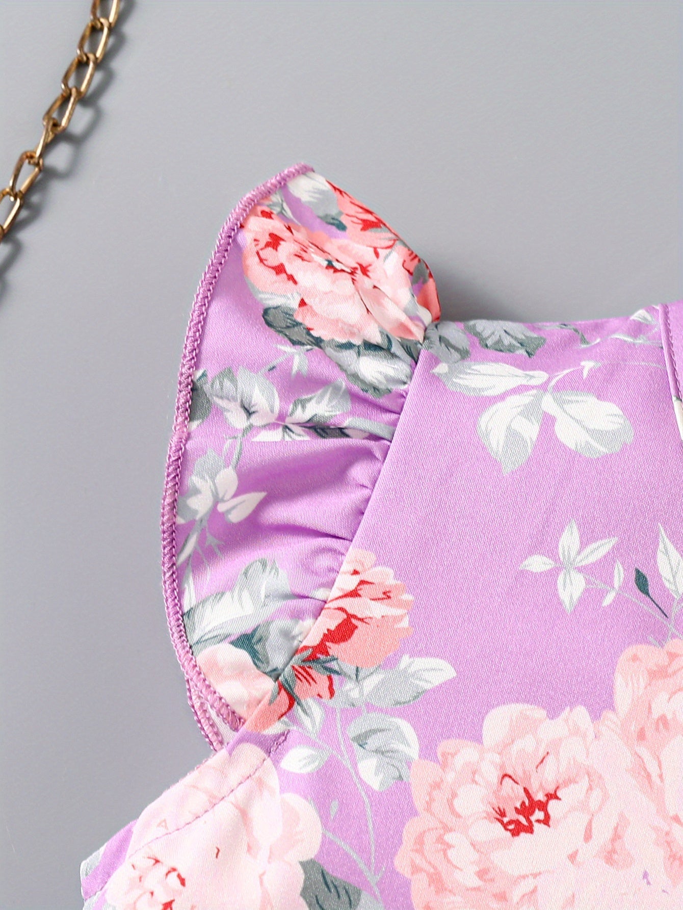 Girls Flutter Sleeve Jumpsuit