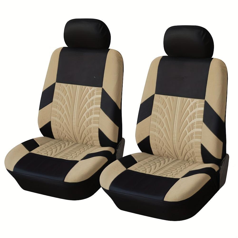 Luxury Linen 5-Seat Car Seat Covers, New Style, Premium, All-Season, Full Coverage, Integrated, Breathable, Auto Seat Protectors, Cushion Covers, Vehicle Interior Accessories, Polyester Fiber, Non-Textile Weaving, Fits Most M