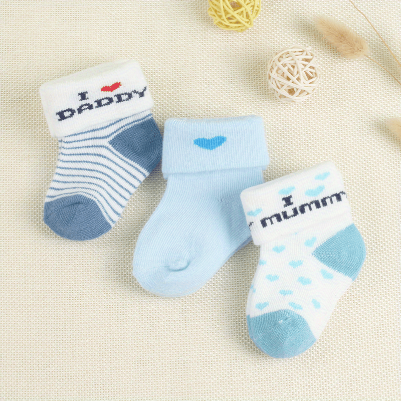 3 pairs of socks for boys aged 0-3 months