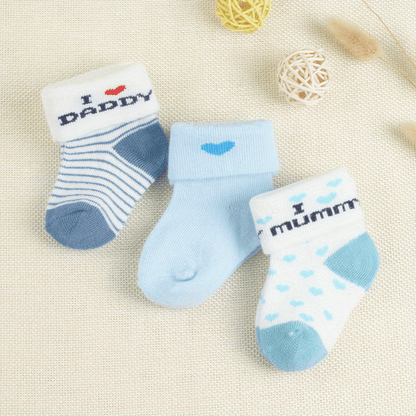 3 pairs of socks for boys aged 0-3 months
