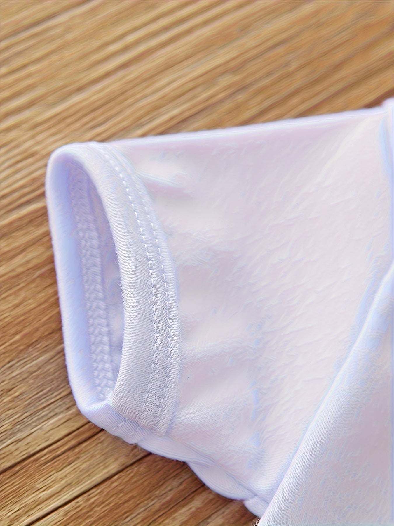 Pink Baby Bodysuit - Soft Polyester Crown & Heart Print Ideal