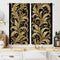 Black and Golden Baroque style branch pattern
