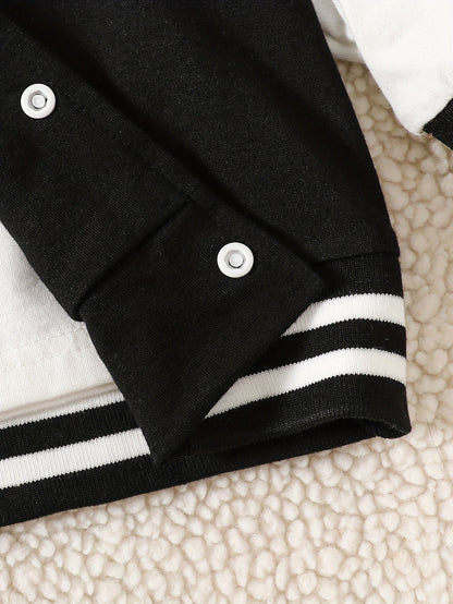 Boys 2 pcs Knit Baseball Suit - Stylish Fall/Winter Wear