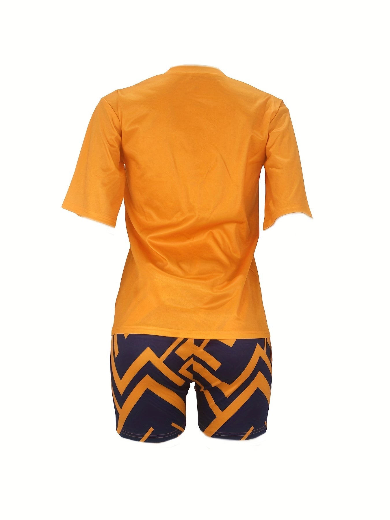 Patchwork Print Two-piece Set