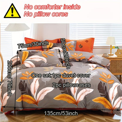  Microfiber Bedding Set - 3 pcs, Floral Print,  100% Microfiber