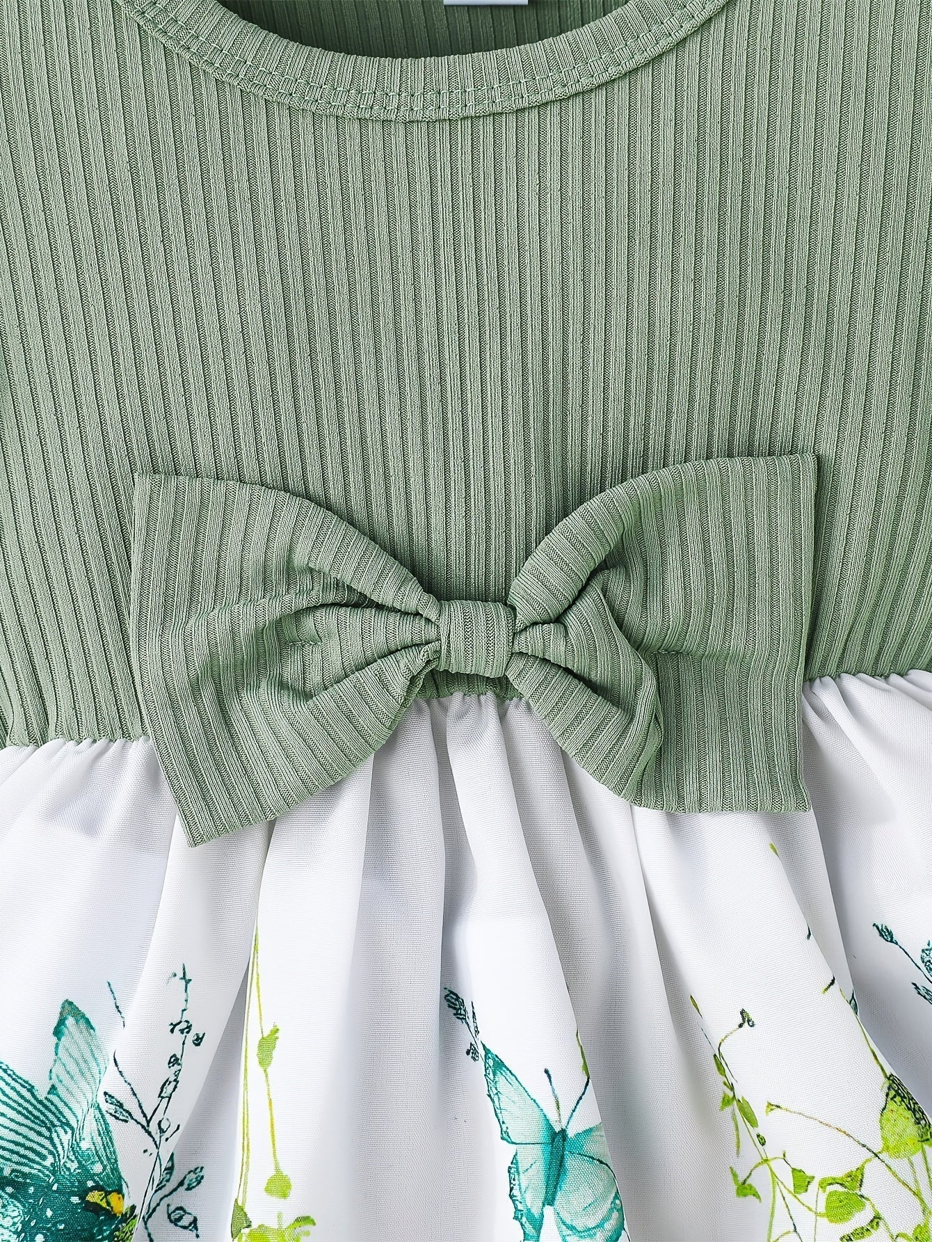 Floral Ruffle Sleeve Dress 