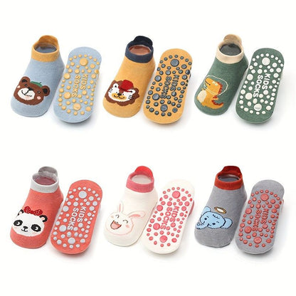  Non-Slip Baby boy Socks 6 pairs