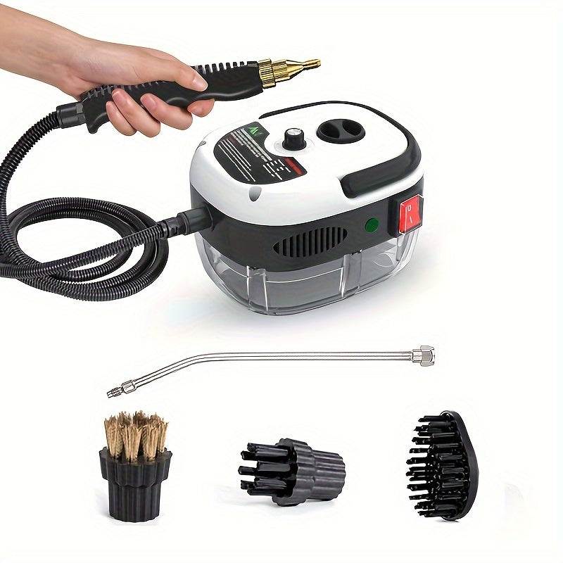 Portable Handheld Steam Cleaner High Temperature Pressurized Steam Cleaning Machine With Brush Heads For Kitchen Furniture Bathroom